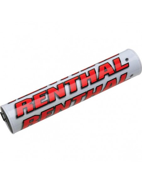 PROTECTOR MANILLAR RENTHAL CON BARRA BLANCO-ROJO