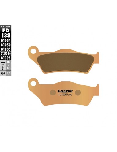 PASTILLAS DE FRENO DELANTERAS GALFER KTM 99-20 GAS GAS 97-99 HUSQVARNA HUSABERG SHERCO TM