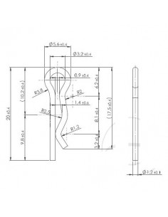 PASADOR ELASTICO CIERRE PASTILLAS A2 2