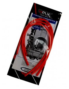 KIT TUBOS CARBURADOR 4MX 2 TIEMPOS ROJOS