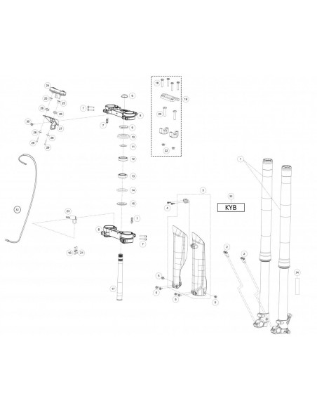GUARDAPOLVO COJINETE DIRECCION BLANCO