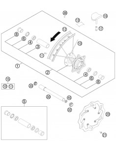 SPACER BUSHING F. FR. WHEEL 08