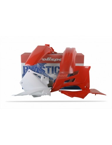 KIT PLASTICOS POLISPORT GAS GAS EC 01-06 ROJO-BLANCO