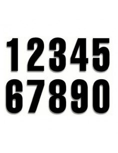 NUMEROS DE 15 CM NEGROS