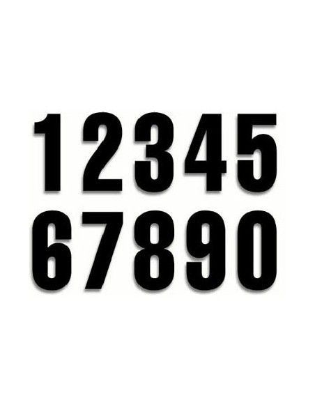 NUMEROS DE 20 CM NEGROS