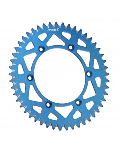 CORONA DE ALUMINIO 4MX SUZUKI RM/RMZ EXCEPTO RMZ 250 04-06 AZUL - 48 DIENTES