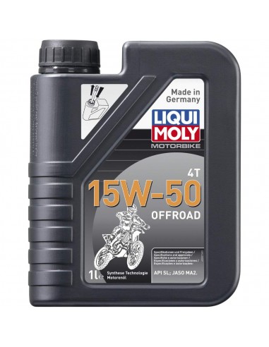 ACEITE LIQUI MOLY 4T 100% SINTETICO 15W50 OFF ROAD RACE - 1 LITRO