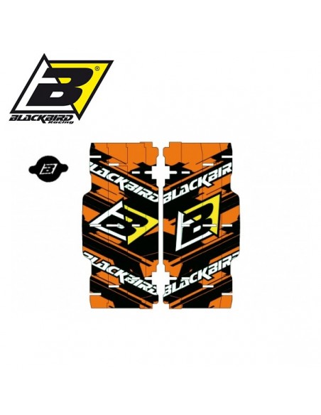 ADHESIVOS REJILLA RADIADOR KTM EXC 08-13 SX/SXF 07-14 NARANJAS