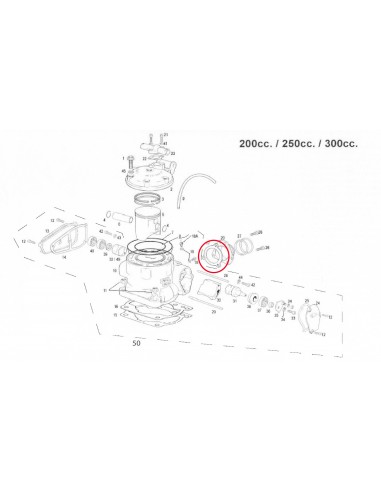 JUNTA TOBERA DE ESCAPE CILINDRO GAS GAS 200/250/300