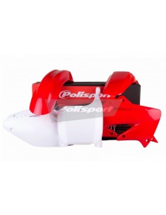 KIT PLASTICOS POLISPORT HONDA CR 125/250 02-03 ROJO-BLANCO