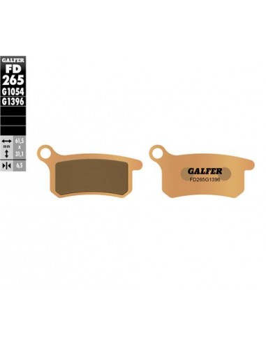 PASTILLAS DE FRENO DELANTERAS GALFER KTM SX 65 02- SX 85 03-11 HUSQVARNA CR 65 2011-