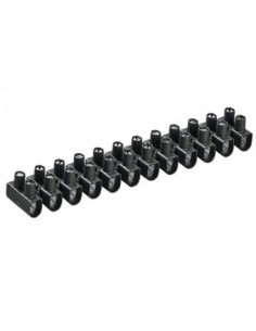 REGLETA CONEXION 12 VIAS LONGITUD 11 CMS NEGRA