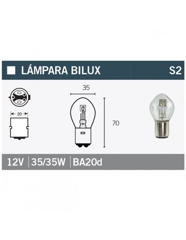 BOMBILLA NORMAL 12V 35/35W