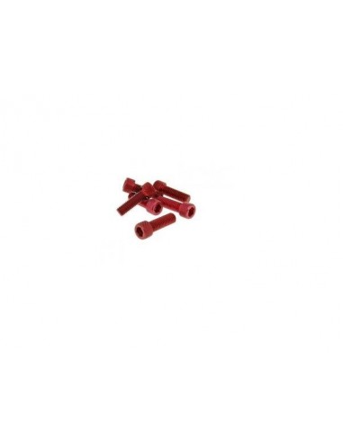 KIT TORNILLOS ALLEN M8X25 ROJOS - 6 UNIDADES