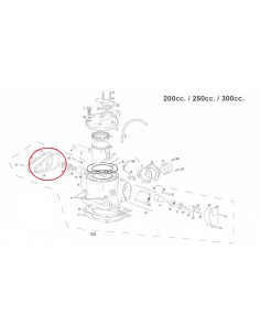 JUNTA TAPA VALVULA DE ESCAPE IZQUIERDA GAS GAS 200-300