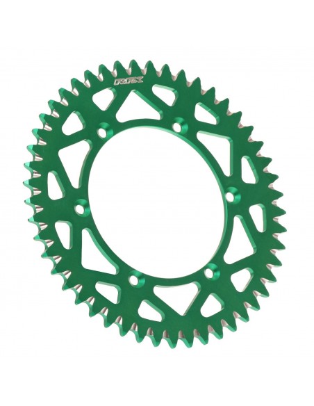CORONA DE ALUMINIO 4MX KAWASAKI KX/KXF SUZUKI RMZ 250 04-06 VERDE - 48 DIENTES