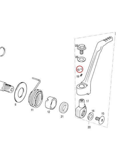BOLA MUÑEQUILLA PEDAL ARRANQUE GAS GAS BOLA MUÑEQUILLA PEDAL ARRANQUE GAS GAS