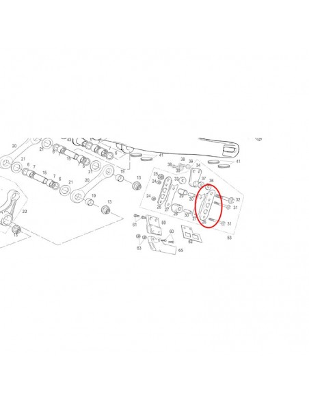 PLETINA GUIA CADENA GAS GAS - MODELO CROSS PLETINA GUIA CADENA GAS GAS - MODELO CROSS