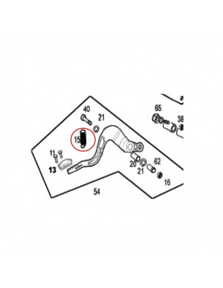 MUELLE PEDAL DE FRENO TRASERO GAS GAS