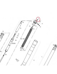 TORNILLO Y JUNTA TORICA HORQUILLA GAS GAS