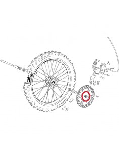 TUERCA EJE DELANTERO GAS GAS 04-06