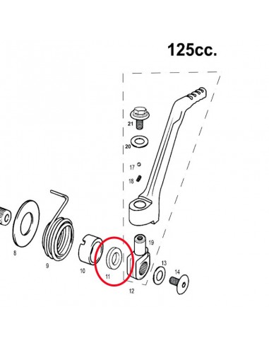 RETEN PEDAL DE ARRANQUE GAS GAS EC 125 18x28x7