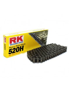 CADENA RK 520H REFORZADA SIN RETENES NEGRA 120 PASOS