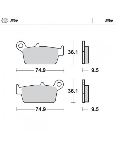 PASTILLAS DE FRENO TRASERAS MOTO MASTER GAS GAS 00-09 KX 125/250 95-08 RM 125 96-08 RM 250 96-06