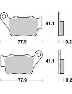 PASTILLAS DE FRENO TRASERAS MOTO MASTER KTM 94-03 GAS GAS EC 95-99 HUSQVARNA -10