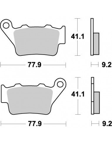 PASTILLAS DE FRENO TRASERAS MOTO MASTER KTM 94-03 GAS GAS EC 95-99 HUSQVARNA -10