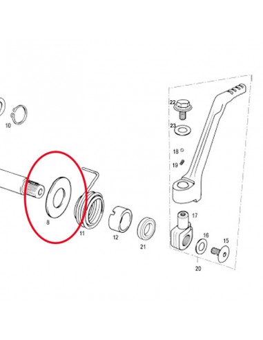 ARANDELA PEDAL ARRANQUE GAS GAS 200/250/300