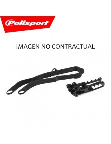 GUIA CADENA + PATIN DE BASCULANTE HONDA CR 125/250 05-07 CRF 250R/450R 05-06 NEGRO