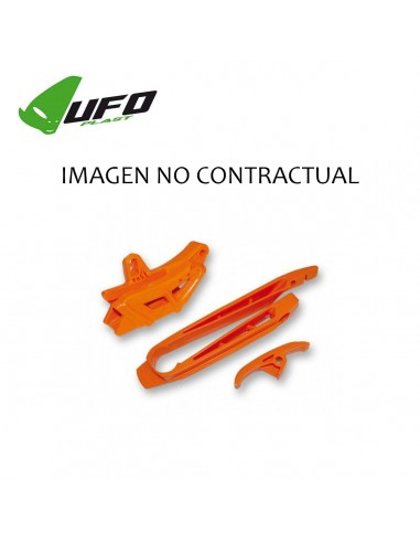 GUIA CADENA + PATIN DE BASCULANTE KTM 12-15 NARANJA