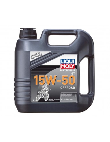 ACEITE LIQUI MOLY 4T 100% SINTETICO 15W50 OFF ROAD RACE - 4 LITROS