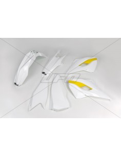 KIT PLASTICOS UFO HUSQVARNA TE 125/250/300 2015 BLANCOS