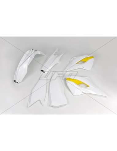 KIT PLASTICOS UFO HUSQVARNA TE 125/250/300 2015 BLANCOS
