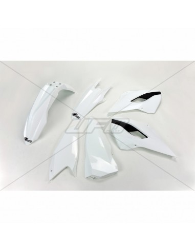 KIT PLASTICOS UFO HUSQVARNA TE/FE 2014 BLANCOS