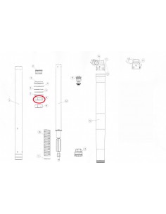 CASQUILLO FRICCION HORQUILLA SACHS/MARZOCCHI 48MM GAS GAS 52/48 L15