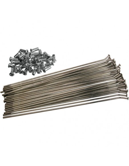 JUEGO DE RADIOS Y CABECILLAS HONDA CR/CRF 95-14 LLANTA 21"