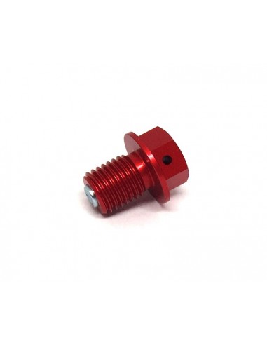TAPON VACIADO ACEITE HONDA CR/CRF/XR YAMAHA M12X15-P.1.5 ROJO