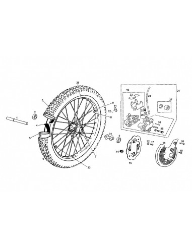 KIT REPARACION PINZA DE FRENO DELANTERA GAS GAS TRIAL