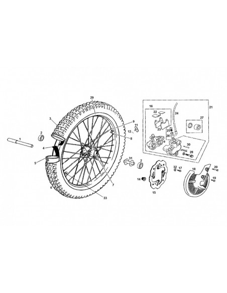 KIT REPARACION PINZA DE FRENO DELANTERA GAS GAS TRIAL