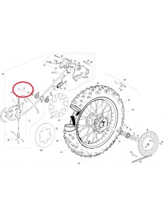 EJE RUEDA TRASERA GAS GAS EC 01-17