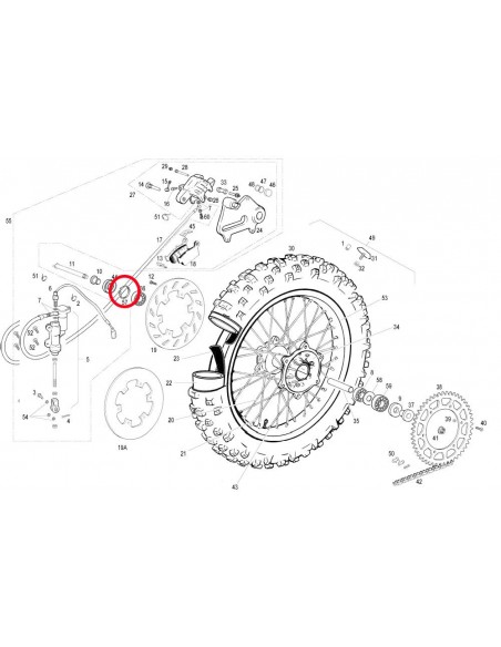 GRUPILLA BUJE TRASERO GAS GAS