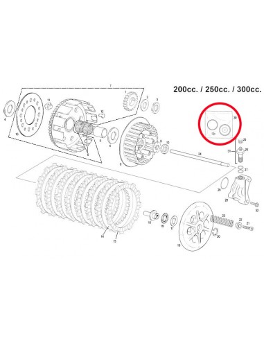 KIT REPARACION PINZA DE EMBRAGUE GAS GAS 200/250/300