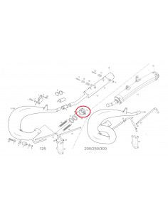 TUBERA DE ESCAPE GAS GAS EC 200/250/300