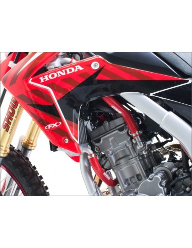 KIT MANGUITOS RADIADOR DRC HONDA CRF 450R 13-14 ROJOS