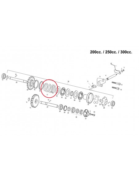 MUELLE CENTRIFUGO VALVULA ESCAPE 99 GAS GAS EC 200/250/300