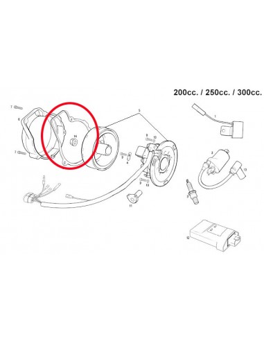 JUNTA TAPA ENCENDIDO GAS GAS 200/250/300 96-04