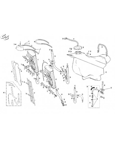 TUBO RADIADOR INFERIOR IZQUIERDO GAS GAS EC 125 TUBO RADIADOR INFERIOR IZQUIERDO GAS GAS EC 125